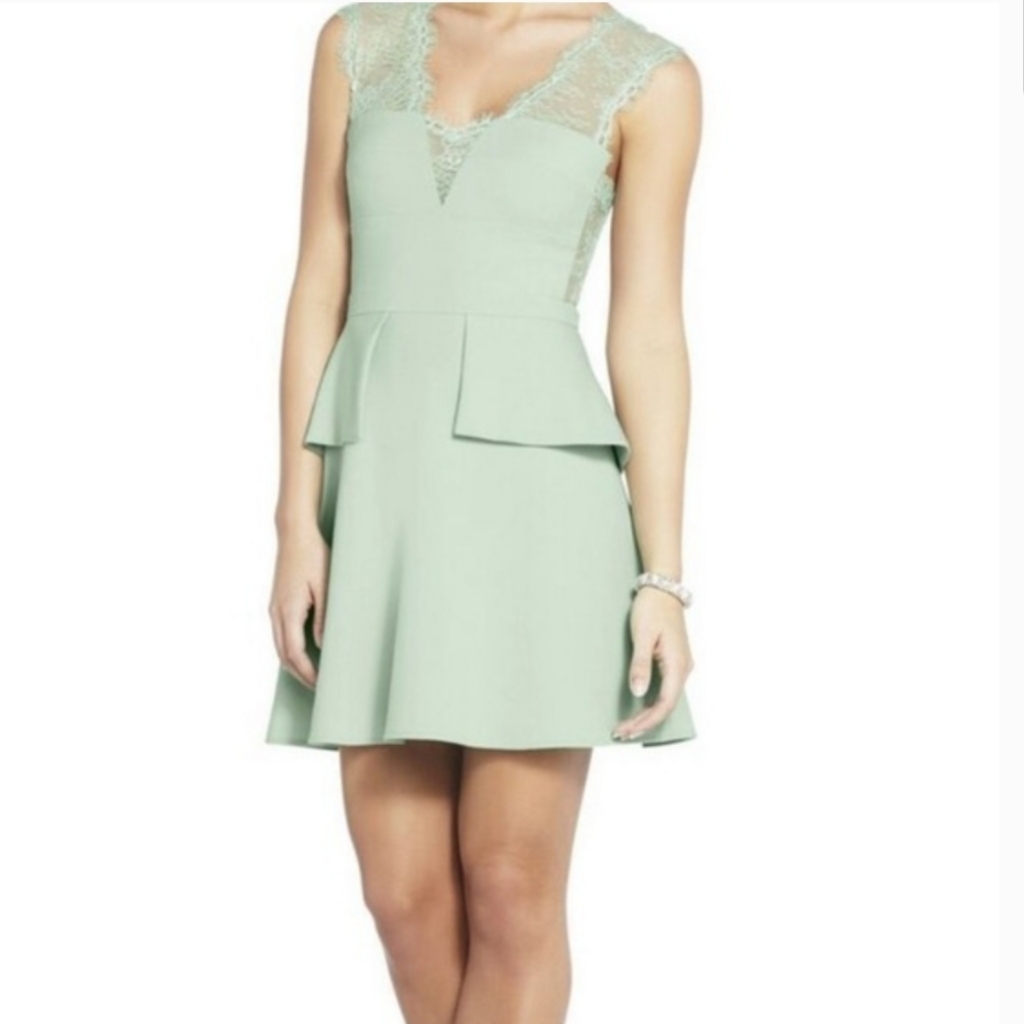 Bcbgmaxazria Mint Green Cocktail Dress